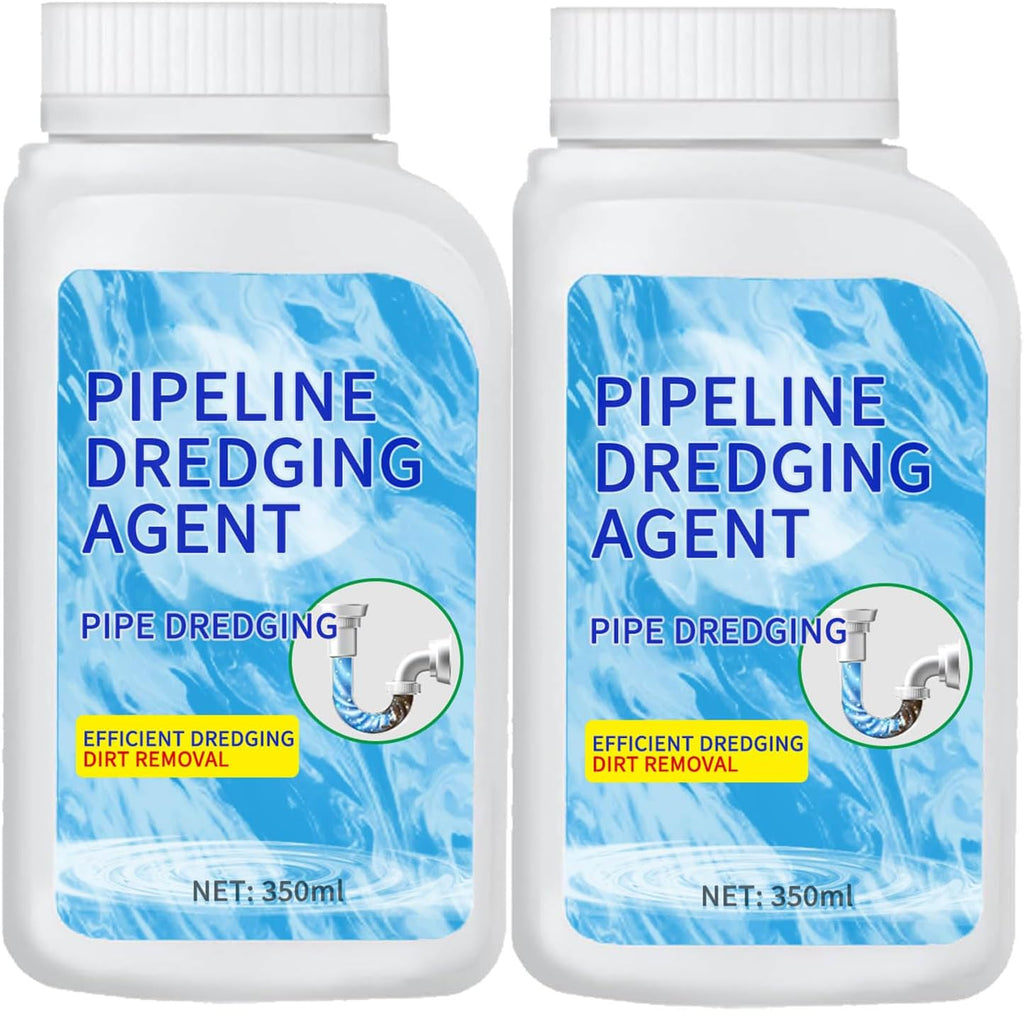 Pipeline Dredging Agent, Drain Clog Remover, Powerful Pipe Dredging Agent Powder, Sink and Drain Pipe Unclogging Agent For Kitchen Toilet (2)