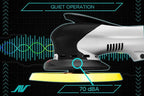 AirVANTAGE 6" Palm-Style, 2nd Generation Industrial Advanced Electric Sander Central-Vacuum with Low-Profile Pad (3/32- PSA Vinyl)