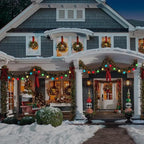 GOOTHY 25 Pack G40 Multicolor Ceramic Replacement Lights Bulbs, Christmas Globe Replacement Bulbs for Outdoor String Lights, C7/E12 Candelabra Base, 5W Incandescent Night Light Bulbs- Multicolor