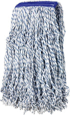 KLEEN HANDLER Cut End Finish Mop | 1.25" Universal Headband, Maximum Absorption Finishing Mop, Pack of 1