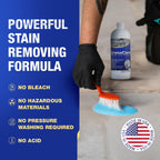 Fusion CreteCare: The Ultimate Concrete Cleaner and Driveway Oil Stain Remover for Garage Floors - Oil and Grease Remover, Super Clean Degreaser, and Outdoor Concrete Stain Solution (128 Fl Oz)