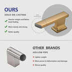 10 Pack 4-3/4 Inch Length|3-3/4 Inch(96mm) Hole Center Champagne Bronze Kitchen Cabinet Handles, Cabinet Pulls Kitchen Cabinet Hardware, Cupboard Pulls, Drawer Handles