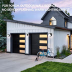 Modern Outdoor Wall Light - Waterproof Round Wall Mount Lamp for Garden/Patio - 6500K Cold Light