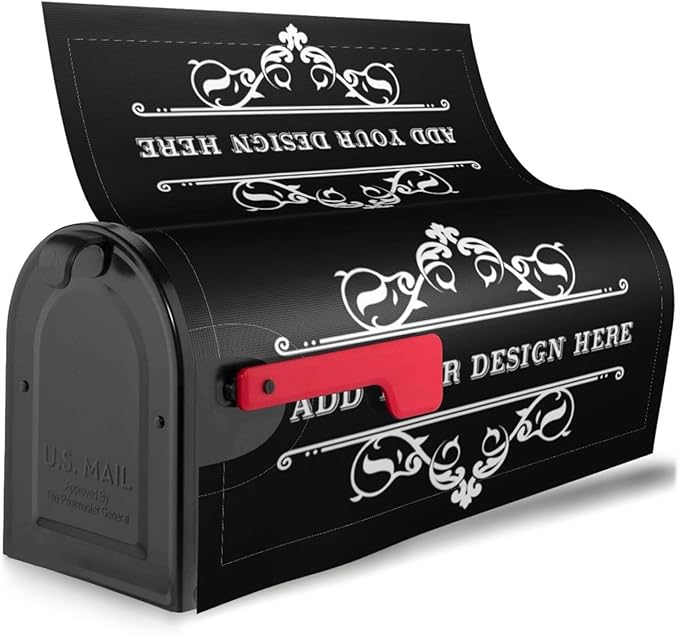 Custom Personalized Mailbox Covers Add Photo Picture Family Name House Address Text Magnetic Mail Cover for Home Garden Yard-1