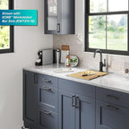 Kraus Oletto Single Handle Kitchen Bar Faucet in Matte Black/Spot Free Black Stainless Steel, Kitchen Sink Faucets, KPF-2822MBSFSB