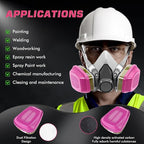 60926 Filters, Respirator Filter 60926 Cartridges Against Organic Vapors, Acid Gases, Ammonia Methylamine, Formaldehyde, Particulate Used in 6200 6502 7502 6800 Series Respirator Mask