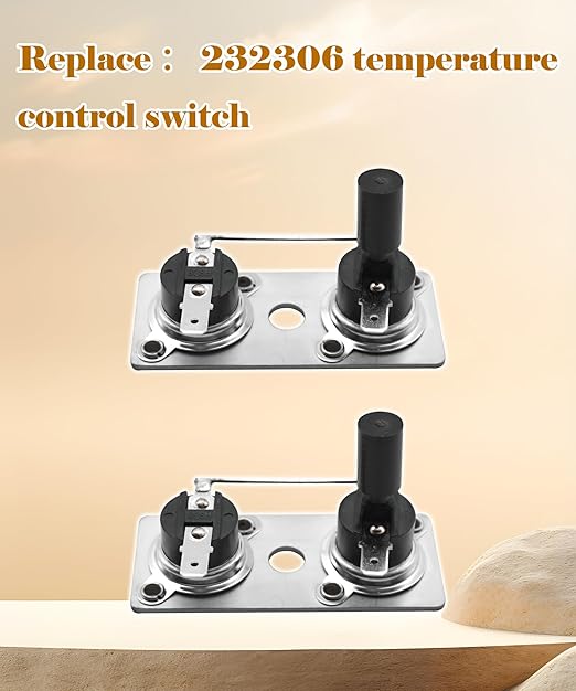 2-Pack RV Water Heater Thermostat Switch Compatible with Suburban 232306,RV Water Heater Parts 120V T-Stat/Limi SW6DE SW10DE SW12DE