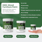 DWIL Matte Finish Furniture Paint - 5 Oz Wood Paint for Cabinets, Doors, Tables, and Dressers Refinishing - Water-Based, Non-Toxic & Odorless, Easy to Apply(Anthracite Gray)-Trial Pack