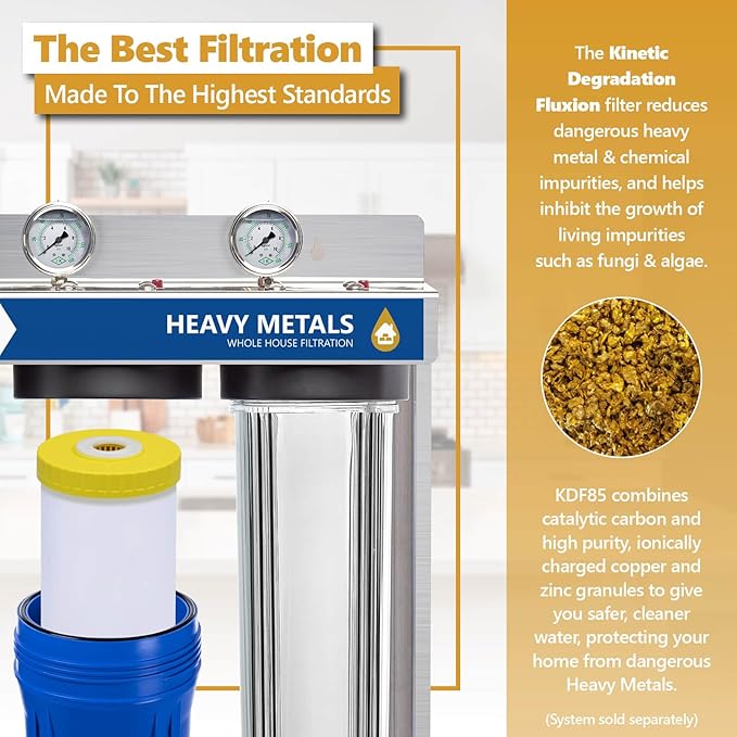 Express Water Polyphosphate Anti-Scale Water Replacement Filter – Whole House Replacement Water Filter – PHO High Capacity Water Filter – 4.5” x 20” inch – 2 Pack