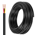 14 Gauge Wire 3 Conductor,14 AWG Electrical Wire Stranded PVC Cord Oxygen-Free Copper Cable,200FT 3 Core Pure Copper Flexible Cable Wire for LED Lamp Lighting Strips Automotive (14AWG-3C, 200FT)…