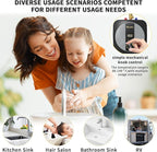 2.5 Gallons Under Sink Hot Water Heater, 110V 1500W Mini Tank Instant Water Heater With Digital Display Pressure Release Vavle Under For Bathroom Kitchen Hair Salon RV(Black)