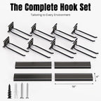 Garage Garden Tool Organizer Wall Mount, Heavy Duty Garage Tool Storage Rack 64 Inches, Max Load 440lb - Shovel, Rake, Folding Chair, Weed Eater Storage