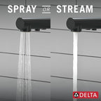 Delta Daneri Matte Black Kitchen Faucet with Pull-Out Sprayer, Modern Single Hole Kitchen Sink Faucet, Single Handle, Matte Black 16879-BL-DST