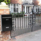 KYODOLED Locking Wall Mount Mailbox, Mail Boxes with Combination Lock for Outside, Security Drop Box with Code,12.4H x 8.54L x 3.35W Inches, Black