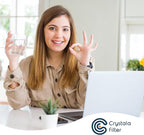 Crystala Filters Replacement for GE® RPWFE, RPWF (with CHIP) Refrigerator Water Filter, Compatible with WSG-4, WF277, GFE28GMKES, PFE28KBLTS, GYE22HMKES, DFE28JSKSS, GFE28GYNFS, GFD28GYNFS, 4 Pack