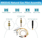 Long Term 9003542 Pilot Assembly Replacement for Natural Gas Water Heater, Compatible with Reliance, A.O.Smith, Kenmore, State GS and GSX, Replaces 100109295,9003542005