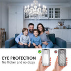 VOLIVO Dimmable E12 LED Candelabra Bulbs 60Watt Equivalent, 5000K Warm White, 500Lumens, 4.5W B11 Vintage Chandelier Light Bulbs, LED Filament Clear Glass Candle Lamp for Ceiling Fan Home, 12Pack