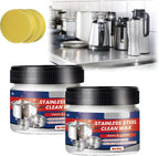 Magical Nano-Technology Stainless Steel Cleaning Paste-Surface Safe, Stainless Steel Clean Wax, Metal Polish Cream, 3 in 1 Stainless Steel Wax Cleaner, for Grease, Oven, Sink (2)