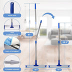 18" Professional Microfiber Mop Floor Cleaning mop, Flat Mop with Stainless Steel Handle,4 Reusable Washable Mop Pads and mop Pads Brush,Microfiber Mop for Hardwood (18" Microfiber Mop)