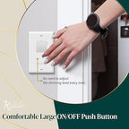 TOPGREENER Dimmer Light Switch, LED Slide Dimmer Switch,for 300W Dimmable LED/CFL Lights and 600W INC/HAL Bulbs, Single Pole/3-Way, Wall Plate Included, UL Listed, White, 5 Pack