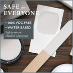 AMY HOWARD AT HOME Chalk-Based One Step Paint for Furniture, Cabinetry, Decor, Finish, and More | No Stripping, Sanding, or Priming | Ultra-Light Base | 32 Ounce | Italian Silver