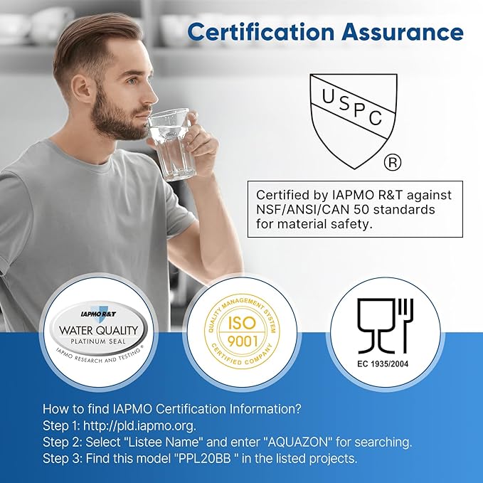 PUREPLUS 20" x 4.5" Whole House Pleated Sediment Filter for Well Water, Replacement Cartridge for ECP5-BB, AP810-2, HDC3001, SPC-45-1005, CP5-BB, ECP1-20BB, 2Pack