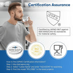 PUREPLUS 5 Micron 20" x 4.5" Whole House Pleated Sediment Filter for Well Water, Replacement Cartridge for ECP20-20BB, AP810-2, SPC-45-2020, R30-20BB, HDC3001, ECP5-20BB, 4Pack