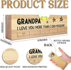 Gifts for Grandpa from Grandkids, Best Christmas Gifts for Grandfather, Funny Birthday Fathers Day Valentines Gift for Father Dad Papa Wooden Spirit Level A7