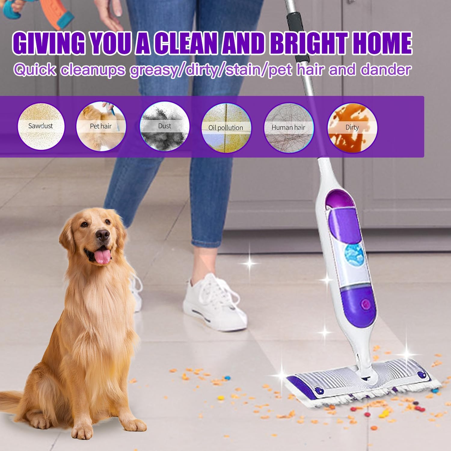 30 Pack Power Mop Pads Compatible with Swiffer Power Mop Refills, Disposable Multi-Surface Power Mop Refills for Swiffer Wet Pads Refill, Cleaning Supplies for Swiffer Power Mop Pads, Unscented