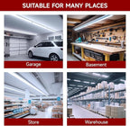 Kihung T8 Led Bulbs 4 Foot Type A+B Tube Light, 24W, 3120LM, 6000K Led Tube Lights 4ft, Plug and Play or Ballast Bypass, T8, T10, T12 Led Replacement for Fluorescent Tubes 4 Pack