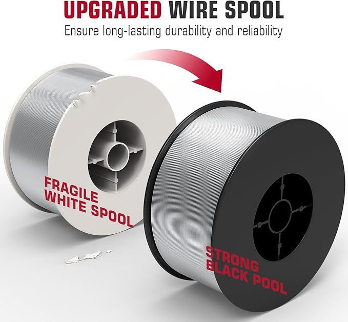 ARCCAPTAIN Stainless Steel Flux Cored Wire E308LFC-O .035-Diameter MIG Welding Wire Stainless Steel Wire with Low Splatter Compatible With Lincoln Miller Forney Harbor MIG Welder 2-Pound