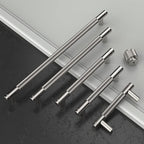 Amerdeco 10 Pack Brushed Satin Nickel Knurled Cabinet Pulls 3.75 Inch Center to Center Kitchen Cabinet Handles for Drawer Dresser, Cupboard and Wardrobe ZH0031