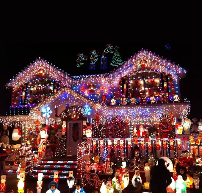 Abeja 25 Pack Multicolor Christmas Lights Replacement Bulbs C9 Vintage Incandescent Ceramic Bulbs E17 Socket Base 7w for Xmas Holiday String Lights Outdoor Indoor Party Decorations