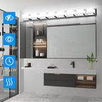 Tipace 8 Lights Modern LED Chrome Vanity Light for Bathroom Wall Light Up and Down LED Bathroom Light Fixtures Over Mirror(White Light 6000K)
