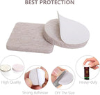 Yelanon Felt Furniture Pads for Hardwood Floors -24 Pcs 2.5" Premium Felt Pads for Chair Legs, Floor Protectors for Furniture, Beige