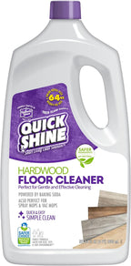 Quick Shine Hardwood Floor Cleaner 64oz | Use in Spray & Vac Mops | Removes Dirt & Scuff Marks | Ready-to-Use, Streak Free, No Rinse | Safer Choice Cleaner |Perfect for Gentle and Effective Cleaning