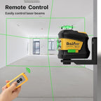 Laser Level 360 Self Leveling,DEGLASERS 3x360 Green Cross Line Laser Level for Construction and Picture Hanging with Rechargeable Battery(30Hrs), Remote Control, Magnetic Bracket, Portable Bag