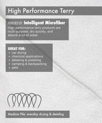 Tricol Clean Professional Extra-Thick Microfiber Cleaning Cloth 12 Pack White (16IN x 16IN, 300GSM, Commercial Grade All-Purpose Microfiber Highly Absorbent, LINT-Free, Streak-Free Cleaning Towels)