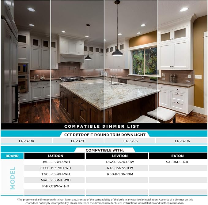 LUXRITE 5/6 Inch LED Recessed Retrofit Downlight, 14W=90W, CCT Color Selectable 2700K | 3000K | 3500K | 4000K | 5000K, Dimmable Can Light, 1100 Lumens, Wet Rated, Energy Star, Smooth Trim (4 Pack)