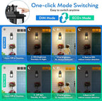 VIANIS Motion Sensor Exterior Lights for House, 2 Pack Dusk to Dawn Porch Lights Sconce Outdoor, Moden Black Outdoor Sconce Lights Lantern with Tempered Glass for Garage, Patio, Waterproof