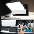 Modern Sleek Flood Lights Outdoor, 120W 5000K Dusk-to-Dawn Photocell with 360° Rotation, 14200LM IP65 Waterproof LED Security Wall Pack for Building,Yard,Driveway (4 Pack)