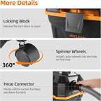 WECLEAN 4 Gallon 5.5 Peak HP Commercial Wet Dry Vacuum Cleaner Shop Vac for Outdoor Patio Wet & Dry Construction Shop Vac with Blower Gift for Father