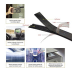 Dual Lock Fastener 2in x 4in 4pcs,Reclosable Interlocking Tape Heavy Duty EZ Pass Holder, Adhesive Hook Lock Sticky Back Mushroom Mounting Tape Black Color for Indoor and Outdoor