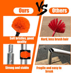 Buyplus 26FT Reach Cobweb Duster, Outdoor Spider Web Cleaner Brush with Professional 5-20FT Extension Pole, Non-Shedding Fluffy Bristles, Suitable for Ceiling and Corner Dusters for Indoor and Outdoor