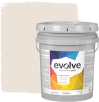 EVOLVE Paint & Primer: Environment-friendly, Low Sheen with One-coat Coverage for Interior & Exterior surfaces (Coconut Cream, 5-Gallon)