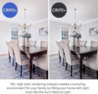 E12 Dimmable Candelabra LED Bulbs 40 Watt Candle Bulb 4000K Daylight Chandelier Light Bulb 4W Type B Light Bulb for Chandelier,Frosted Glass,400LM,6 Pack