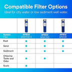 Aqua-Pure 3M Aqua-Pure Whole House Sanitary Quick Change Water Filter System AP902, Reduces Sediment, 5621101
