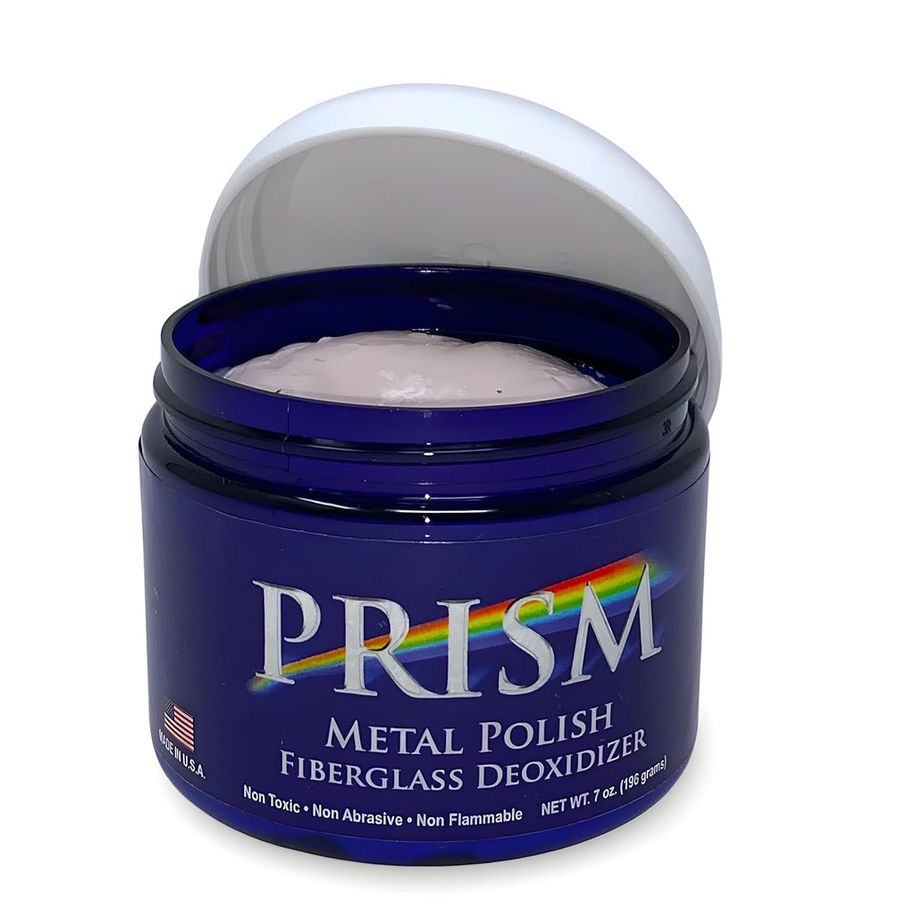 Prism Polish Metal Polish - 7 Ounce: Achieve a Brilliant Shine on Aluminum, Chrome, Stainless Steel, Brass, Silver, Nickel, Gold, Silver and More. Safe for Boat, Car, Motorcycle, Home and Business.