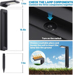 Sunvivo Solar Pathway Lights,2 Modes(Cold White/Warm White),Bright Solar Path Lights Outdoor Waterproof,Perfect Guide Light or Deco for Sideway,Driveway,Walkway,Backyard,Garden,Lawn,Event(4Pack)