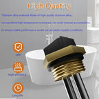 2 Pack Titanium HE 55220 Water Heating Element,for EcoSmart ECO POU6 ECO8 ECO11 Rheem, Eemax, Richmond element for water heater,Electric Tankless Water Heater Element Replacemen,5.5kW 220V or 6kW 240V